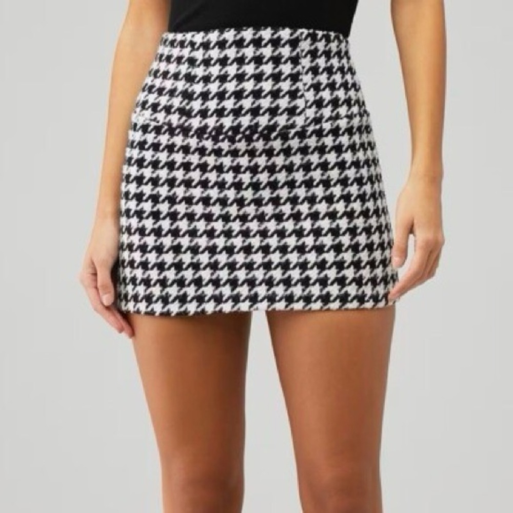 For Love And Lemons Black and White Mini Skirt
